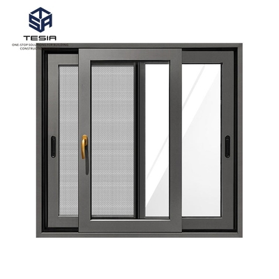 Tesia Double glazed Tempered Aluminium Alloy berkualitas tinggi Layar geser dan pintu