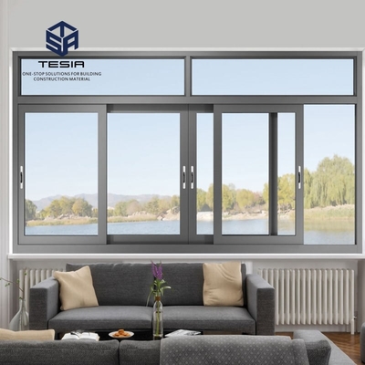 Tesia Double glazed Tempered Aluminium Alloy berkualitas tinggi Layar geser dan pintu