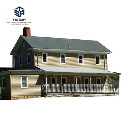Desain Mewah Prefabricated Security Light Steel Frame House Prefab Villa Apartemen Portable