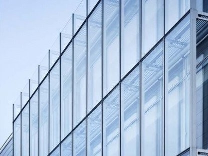 Kuat Tahan Lama Aluminium Laminated Glass Curtain Dinding Isolasi Panas