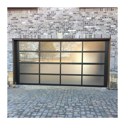 Pintu Garasi Aluminium Kaca Bagian Industri Lebar 6000-7000mm