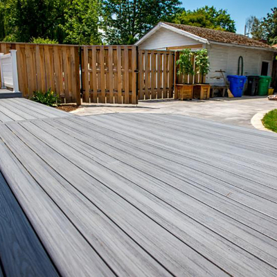 18mm Matt Plastic Wood Grain Flooring UV Resistant PVC Composite Decking