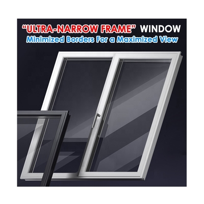 Balkon Termal Rusak Aluminium Double Glazed Windows Powder Coating