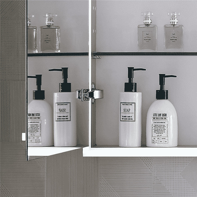 CE SAA IP44 Lemari Kamar Mandi Disesuaikan Anodized Aluminium Wall Mounted Vanity