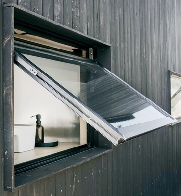 Jendela Tenda Aluminium Berlapis Ganda Minimalis Untuk Ruang Bawah Tanah