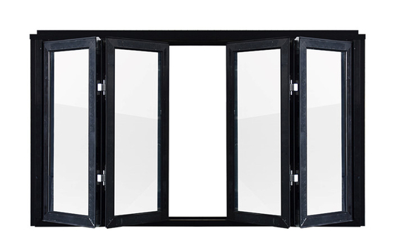 Jendela Kaca Panorama Tebal 1.6mm Kedap Suara Aluminium Hurricane Impact Windows