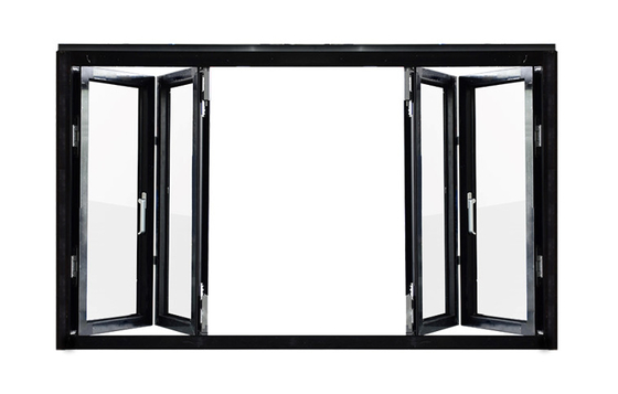 Jendela Kaca Panorama Tebal 1.6mm Kedap Suara Aluminium Hurricane Impact Windows