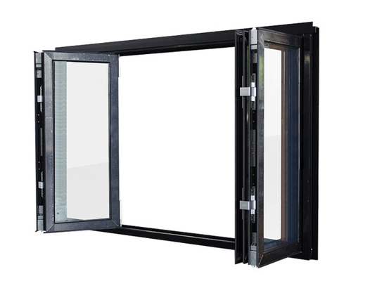 Jendela Kaca Panorama Tebal 1.6mm Kedap Suara Aluminium Hurricane Impact Windows