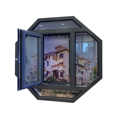 1.2-2.0mm Tebal Aluminium Frame Windows Fixed Top Round Circle Windows