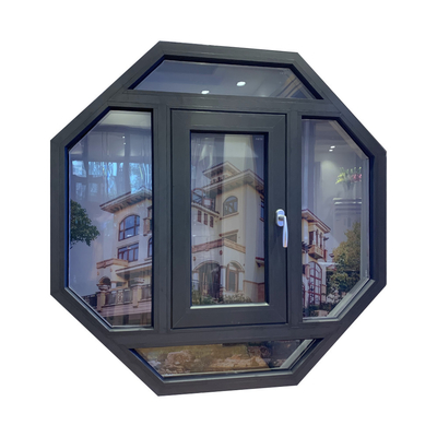 1.2-2.0mm Tebal Aluminium Frame Windows Fixed Top Round Circle Windows