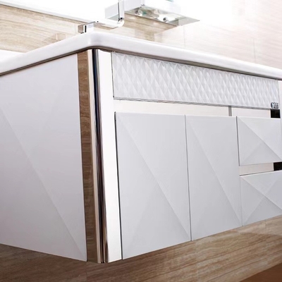304 Stainless Steel Lemari Kamar Mandi yang Disesuaikan Lemari Cermin Obat Mewah
