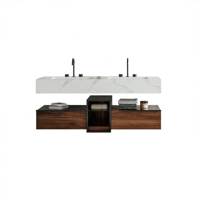 Kustom LED Tahan Air Kamar Mandi Cermin Kabinet Tahan Air Modern Wall Mount Vanity