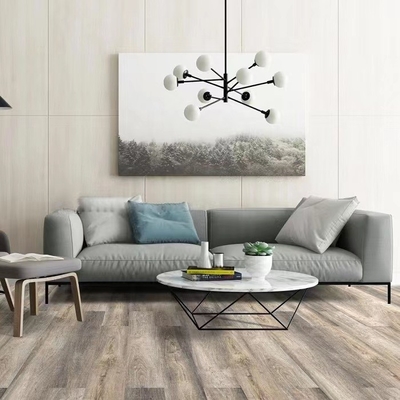 5mm Faux Wood Grain Flooring Cork Backed Interlocking SPC Luxury Vinyl Plank