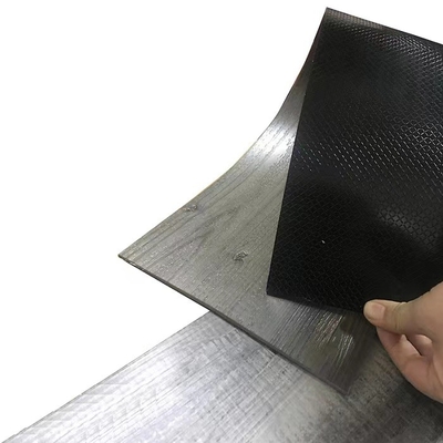 Papan Butir Kayu Plastik Dalam Ruangan Lantai Vinyl LVT Timbul Selesai Halus
