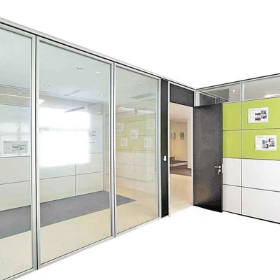 STC 42-48db Kantor Partisi Dinding Vertikal Aluminium Bingkai Kaca Partisi