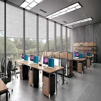 Partisi Workstation Kantor Modular Modern 2 4 6 Meja Kursi Panel Privasi