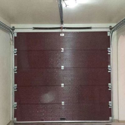 Horisontal Sliding Overhead 16x7 Menggulung Pintu Garasi Dengan Panel PU