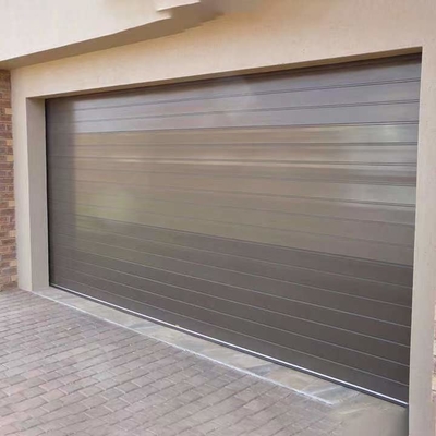Horisontal Sliding Overhead 16x7 Menggulung Pintu Garasi Dengan Panel PU