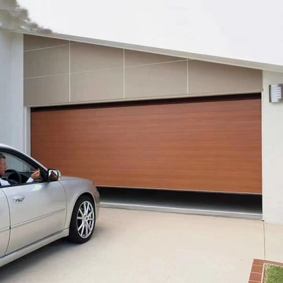 ISO9001 CE Pintu Garasi Otomatis Aluminium Side Sliding Sectional Door