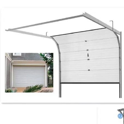 Panel Pintu Garasi Aluminium 6063T5 Otomatis Rumah Prefab Menggulung Jendela Keamanan
