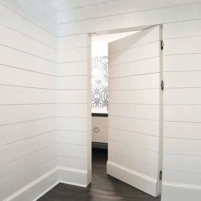 Swing Opening Pintu Kayu MDF Tahan Air Pintu Interior Tak Terlihat