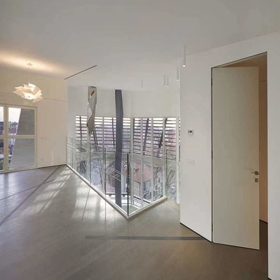 Swing Opening Pintu Kayu MDF Tahan Air Pintu Interior Tak Terlihat