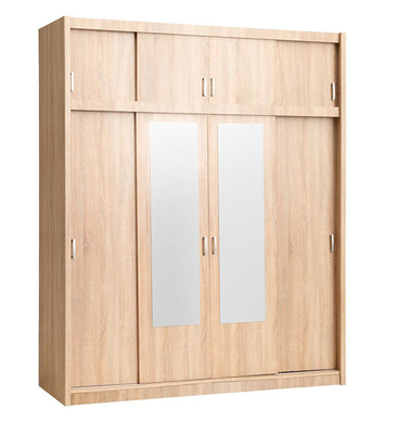 Papan Partikel 3 Lemari Sliding Rana Dibangun Di Lemari Untuk Kamar Tidur Kecil