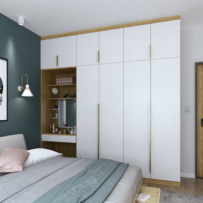 18mm Melamin Chipboard Lemari Penyimpanan Kamar Tidur Individual yang Disesuaikan