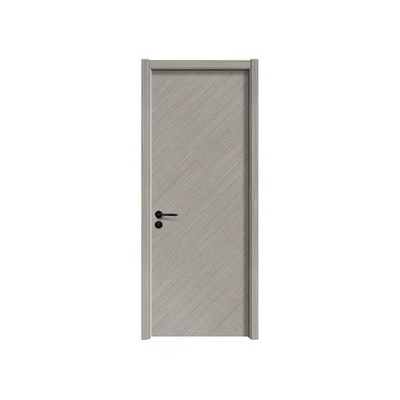 Isolasi Suara Pintu Kayu MDF Pintu Interior PVC Tebal 43mm Dengan Bingkai