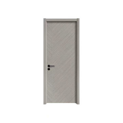 Isolasi Suara Pintu Kayu MDF Pintu Interior PVC Tebal 43mm Dengan Bingkai