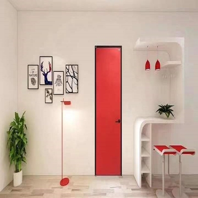 Interior Sederhana Pintu Kayu Melamin MDF Modern Untuk Kamar Mandi