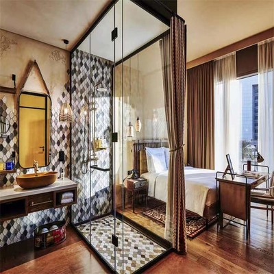OEM High End Hotel Furniture Museum Furnitur Kamar Tidur Kayu Kuno