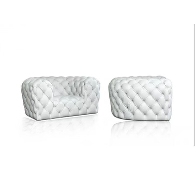 Modern Living Room Hotel Lobby Couch Quilted Button Sofa Beludru Berumbai