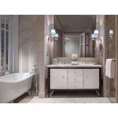 FSC High End Hotel Furniture Set Kamar Tidur Villa Ukiran Gaya Eropa