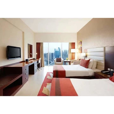 Kayu Lapis MDF High End Hotel Furniture Veneer Finishing 4 Set Kamar Tidur