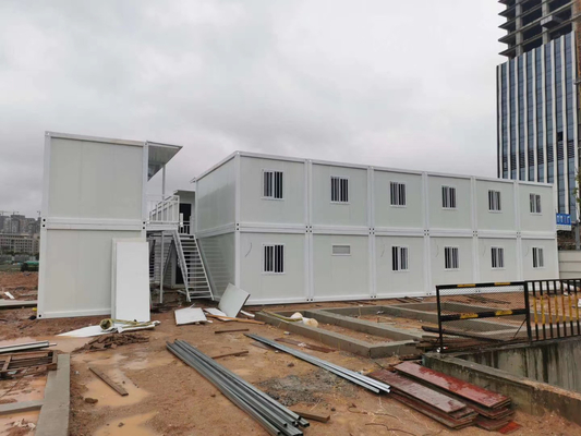 Rumah Kontainer Profesional 2 Kamar Tidur 40 Kaki yang Dapat Diperluas