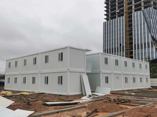 Rumah Kontainer Profesional 2 Kamar Tidur 40 Kaki yang Dapat Diperluas