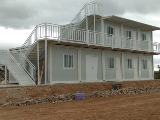 Rumah Kontainer Profesional 2 Kamar Tidur 40 Kaki yang Dapat Diperluas