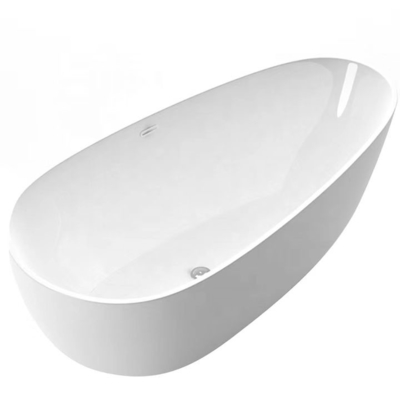 1.5m Modern Berdiri Bebas Permukaan Padat Bathtub Acrylic Stone Resin Perendaman Tub