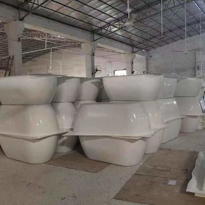 1.5m Modern Berdiri Bebas Permukaan Padat Bathtub Acrylic Stone Resin Perendaman Tub