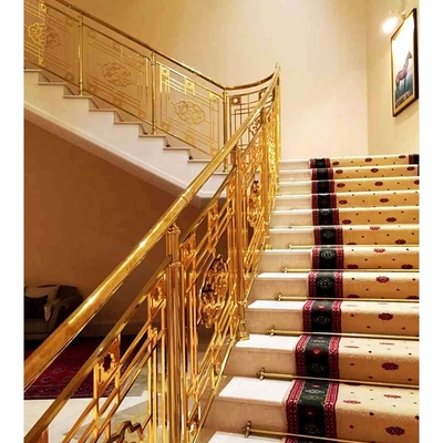 Pagar Dekoratif Logam Kustom SS Baluster Pagar Plat Stainless Steel Untuk Tangga