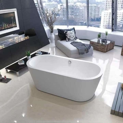 Bak Mandi Freestanding Kecil Kustom 140cm 150cm 160cm Free Standing Soaker Tub