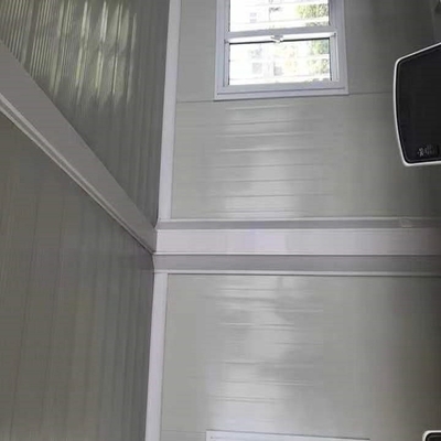 Aluminium Dua Kamar Tidur Rumah Kontainer Prefab 40ft Flat Pack Pengiriman Kontainer Rumah