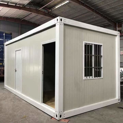 40ft Sandwich Panel Rumah Kontainer Prefab Rumah Kontainer Modern Putih