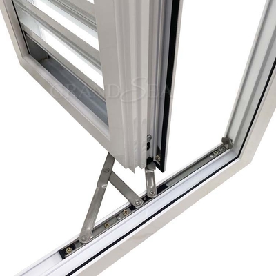 Apartemen Anodizing Aluminium Naco Window Casement PVC UPVC Louver Windows