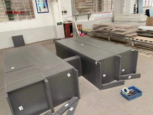 Lemari Pakaian Kayu Lapis Rumah Modern, Jalan Besar Di Lemari Gaya Terbuka