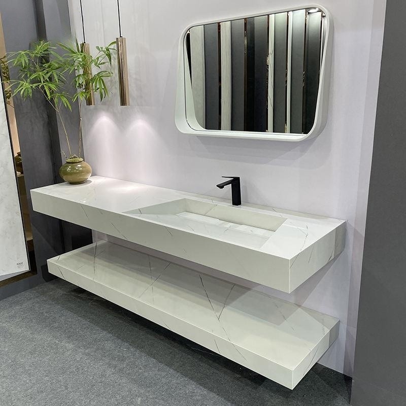 Wastafel Desain Italia Baru Warna Putih Sanitary Ware Wastafel Wastafel Kamar Mandi Ganda