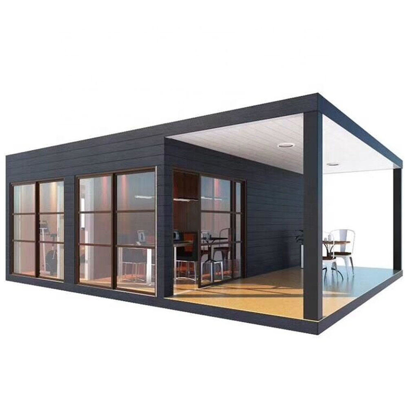 Luxury Disesuaikan Warna Dan Kaca Portable 20FT 40FT Prefab Flat Pack Container House Dengan Harga Pabrik