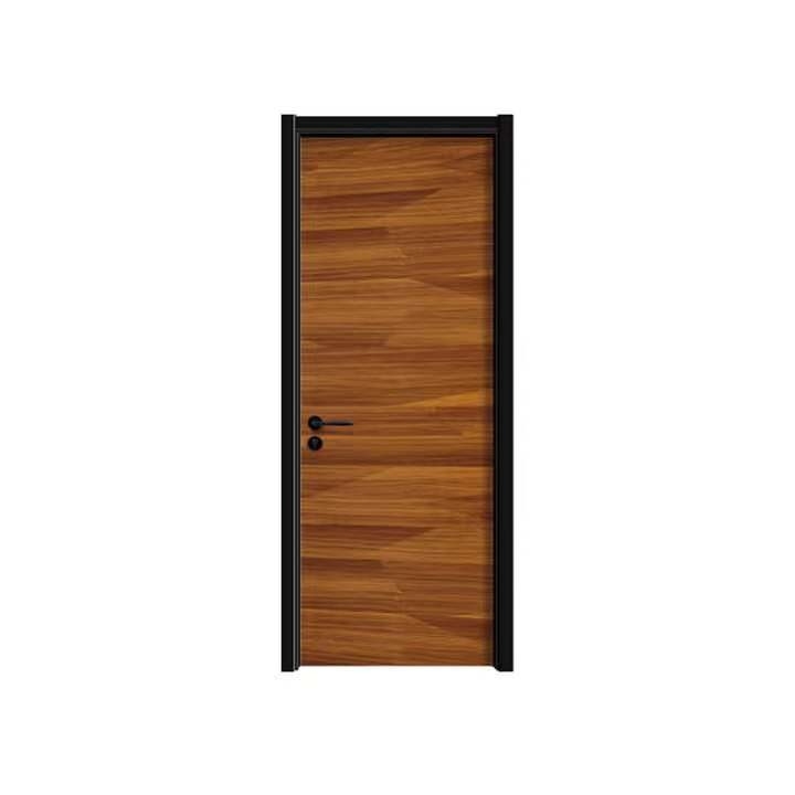 Isolasi Suara Pintu Kayu MDF Pintu Interior PVC Tebal 43mm Dengan Bingkai