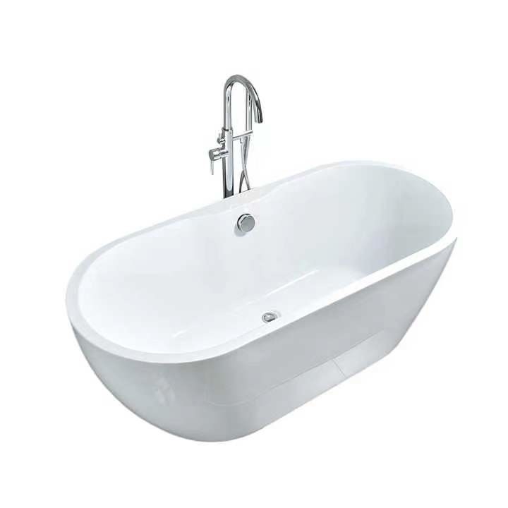 CE CUPC Bathtub Berdiri Bebas Akrilik Eropa High Gloss Corner Bak Perendaman